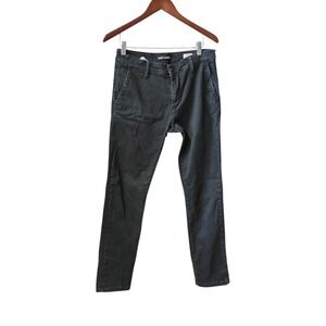 Mavi Johnny Slim Leg Chino Pants Mens 32x32 Black Cotton Stretch Trouser Chinos